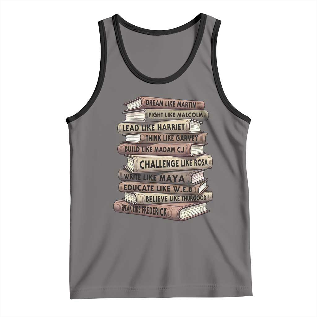 Black History Month African American Leaders Teacher Book Lover Tank Top