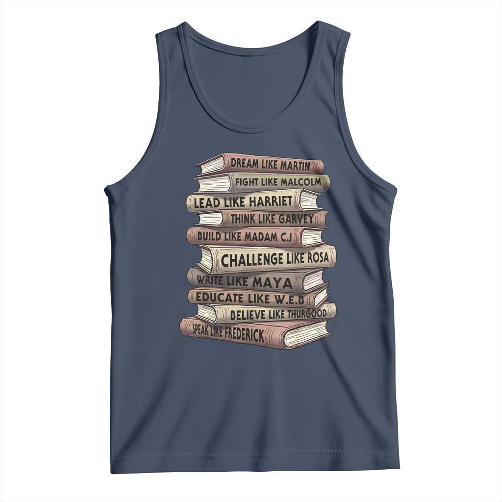 Black History Month African American Leaders Teacher Book Lover Tank Top