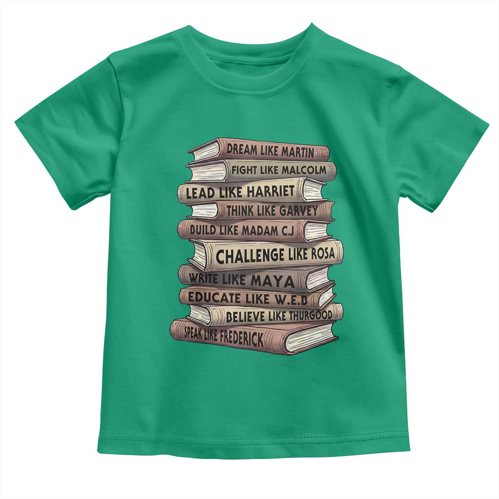 Black History Month African American Leaders Teacher Book Lover Toddler T Shirt