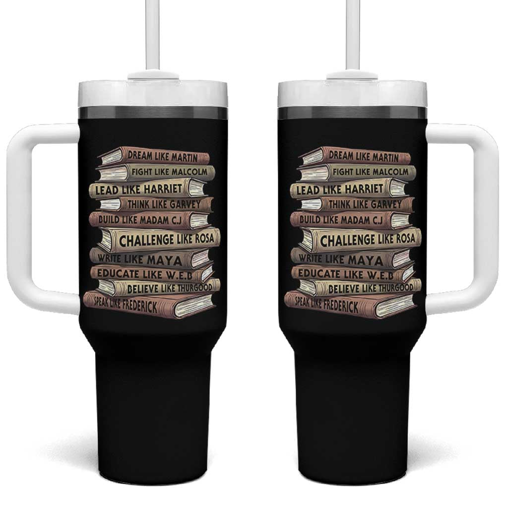 Black History Month African American Leaders Teacher Book Lover Tumbler With Handle