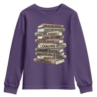 Black History Month African American Leaders Teacher Book Lover Youth Sweatshirt