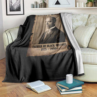 Carter G Woodson Throw Blanket Father Of Black History Month Old Paper Graphic