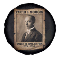 Carter G Woodson Spare Tire Cover Father Of Black History Month Old Paper Graphic