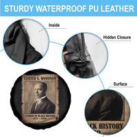 Carter G Woodson Spare Tire Cover Father Of Black History Month Old Paper Graphic