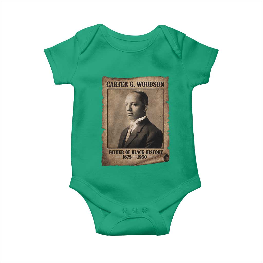Carter G Woodson Baby Onesie Father Of Black History Month Old Paper Graphic