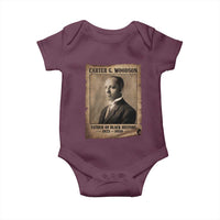 Carter G Woodson Baby Onesie Father Of Black History Month Old Paper Graphic
