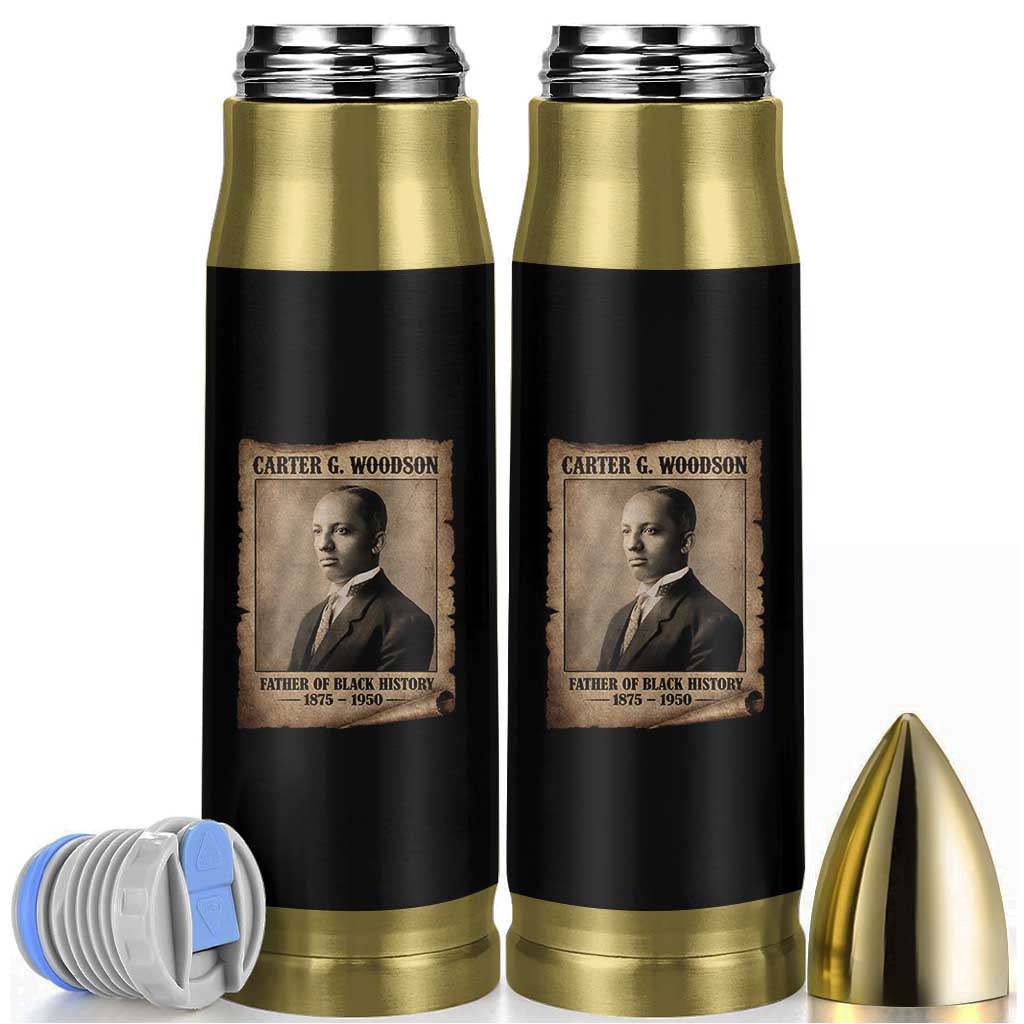 Carter G Woodson Bullet Tumbler Father Of Black History Month Old Paper Graphic