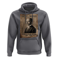 Carter G Woodson Hoodie Father Of Black History Month Old Paper Graphic