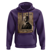 Carter G Woodson Hoodie Father Of Black History Month Old Paper Graphic