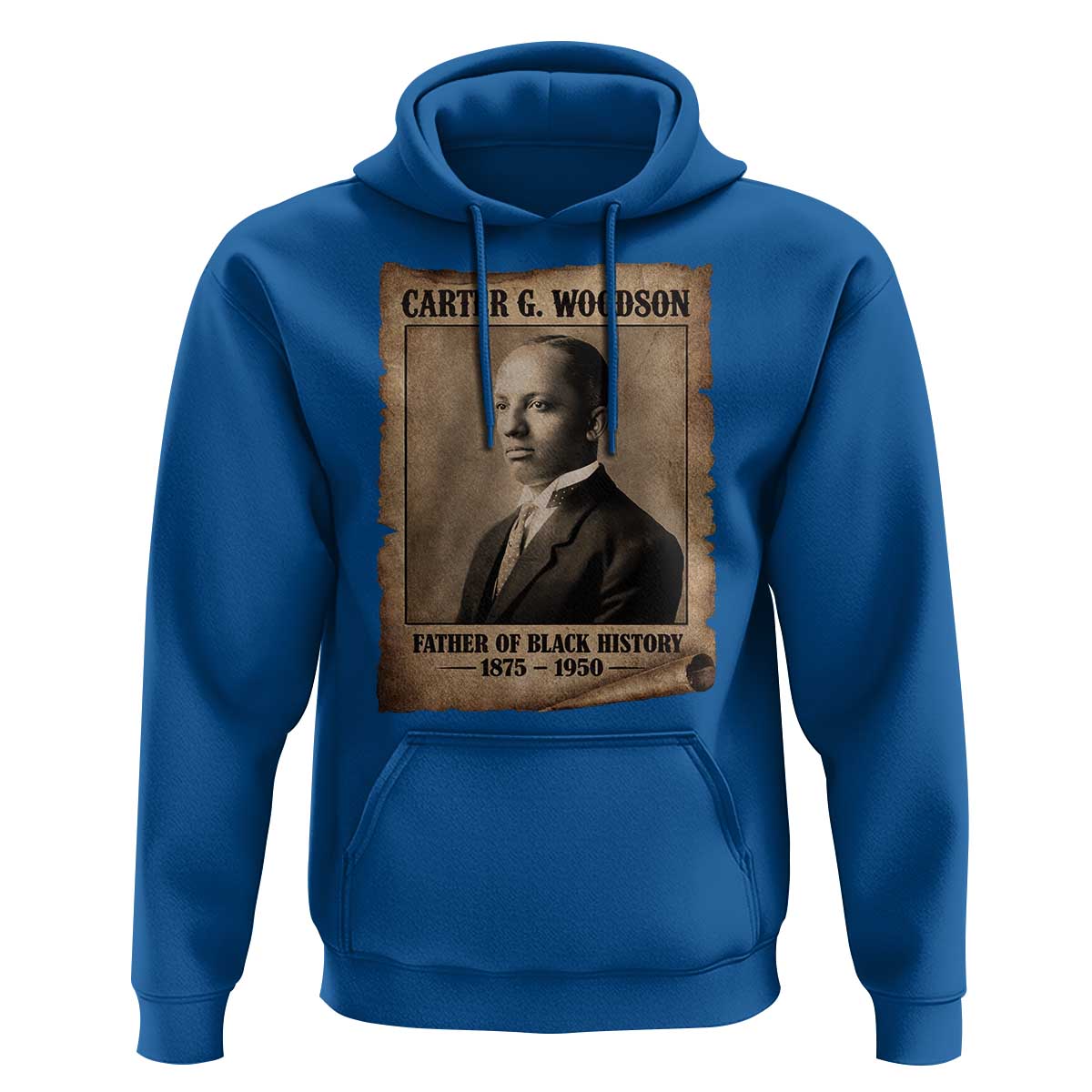 Carter G Woodson Hoodie Father Of Black History Month Old Paper Graphic