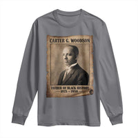 Carter G Woodson Long Sleeve Shirt Father Of Black History Month Old Paper Graphic