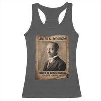 Carter G Woodson Racerback Tank Top Father Of Black History Month Old Paper Graphic