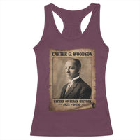 Carter G Woodson Racerback Tank Top Father Of Black History Month Old Paper Graphic