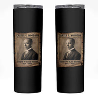 Carter G Woodson Skinny Tumbler Father Of Black History Month Old Paper Graphic