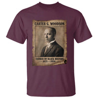 Carter G Woodson T Shirt Father Of Black History Month Old Paper Graphic