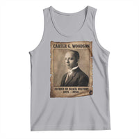 Carter G Woodson Tank Top Father Of Black History Month Old Paper Graphic
