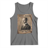 Carter G Woodson Tank Top Father Of Black History Month Old Paper Graphic