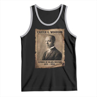 Carter G Woodson Tank Top Father Of Black History Month Old Paper Graphic