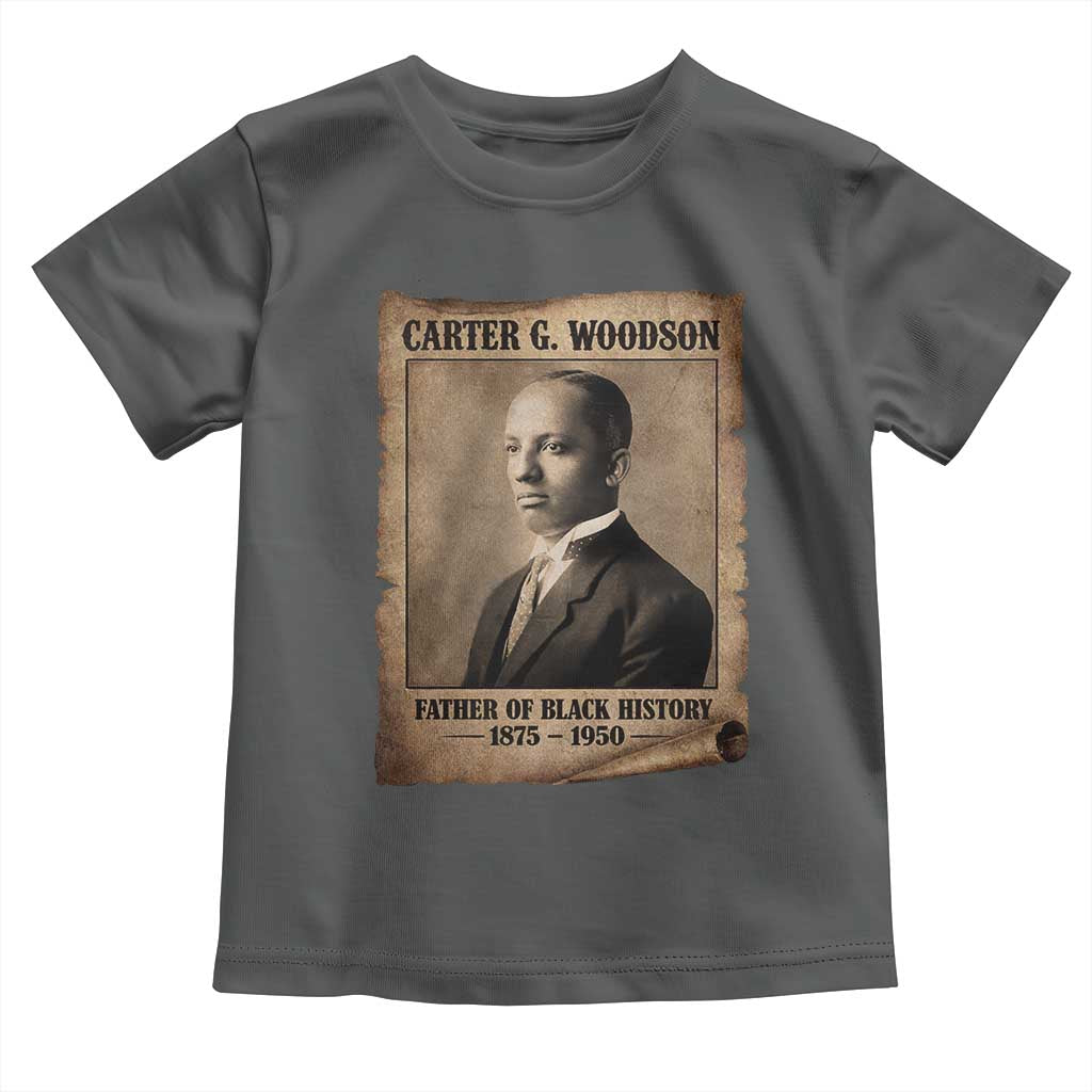 Carter G Woodson Toddler T Shirt Father Of Black History Month Old Paper Graphic