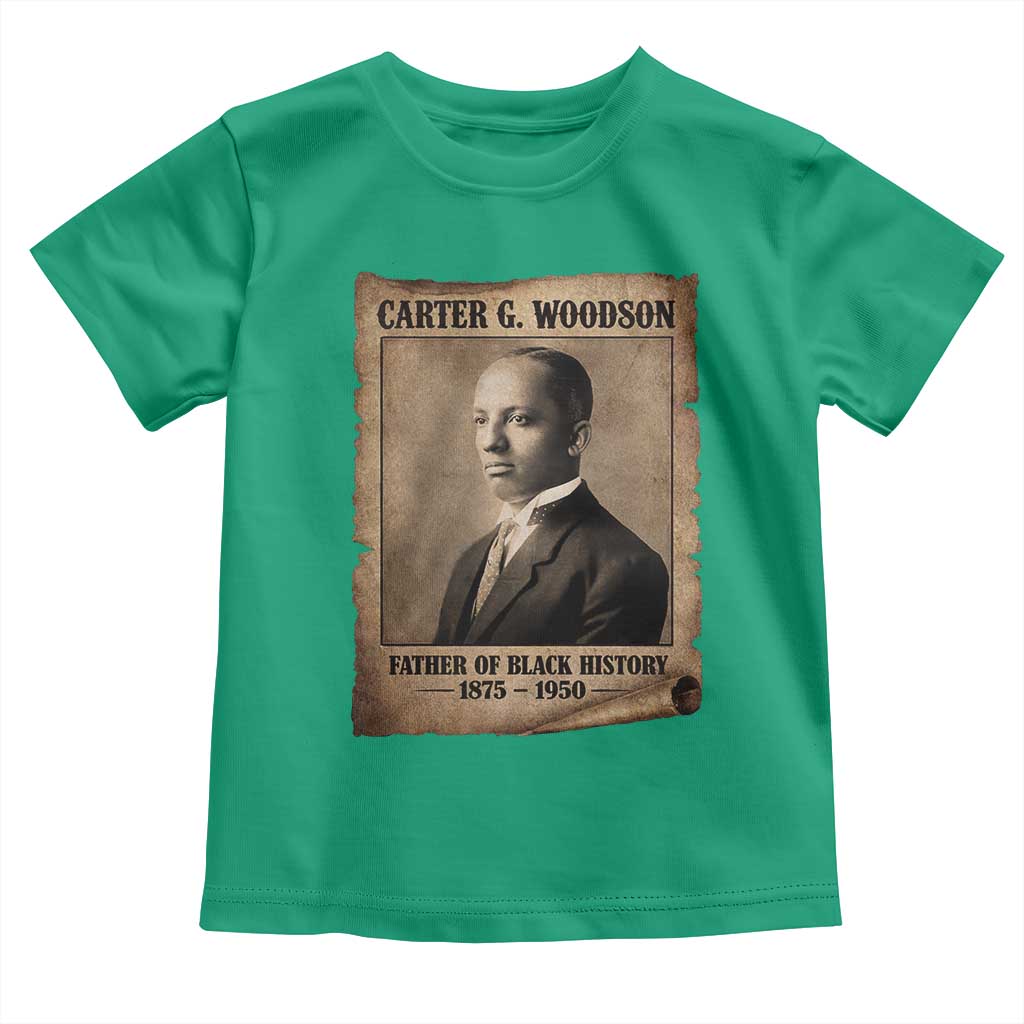 Carter G Woodson Toddler T Shirt Father Of Black History Month Old Paper Graphic