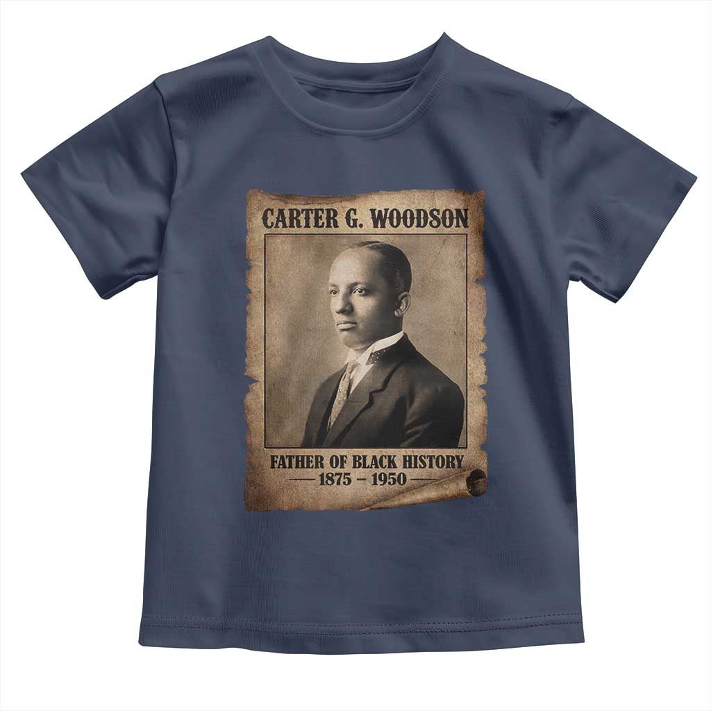 Carter G Woodson Toddler T Shirt Father Of Black History Month Old Paper Graphic