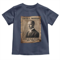 Carter G Woodson Toddler T Shirt Father Of Black History Month Old Paper Graphic