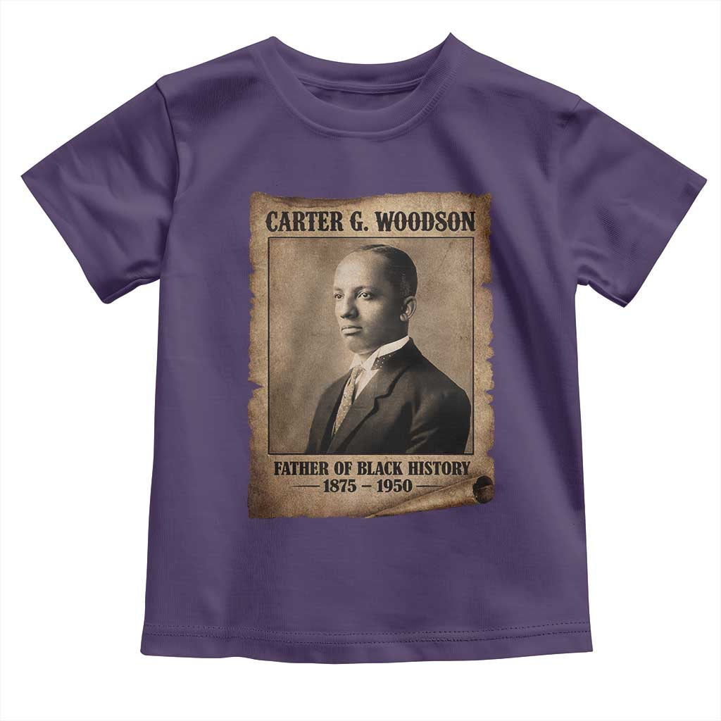 Carter G Woodson Toddler T Shirt Father Of Black History Month Old Paper Graphic