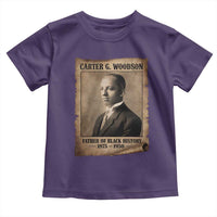 Carter G Woodson Toddler T Shirt Father Of Black History Month Old Paper Graphic