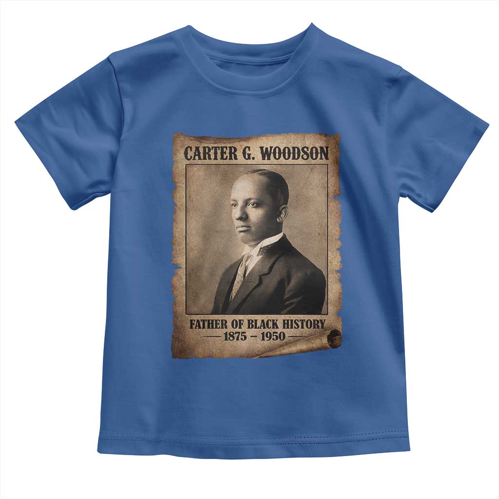Carter G Woodson Toddler T Shirt Father Of Black History Month Old Paper Graphic