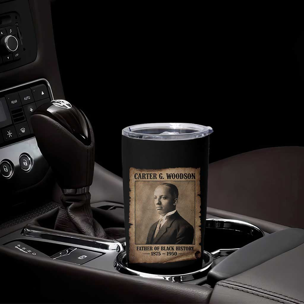 Carter G Woodson Tumbler Cup Father Of Black History Month Old Paper Graphic