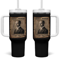 Carter G Woodson Tumbler With Handle Father Of Black History Month Old Paper Graphic