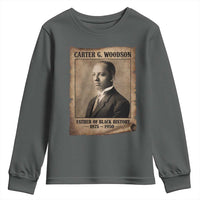 Carter G Woodson Youth Sweatshirt Father Of Black History Month Old Paper Graphic