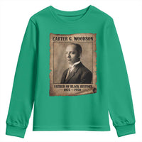 Carter G Woodson Youth Sweatshirt Father Of Black History Month Old Paper Graphic