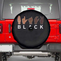 Black Asl Sign Language Hands Signs African American Month Spare Tire Cover