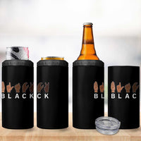 Black Asl Sign Language Hands Signs African American Month 4 in 1 Can Cooler Tumbler