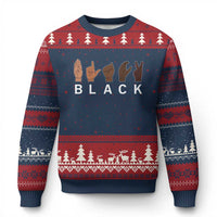 Black Asl Sign Language Hands Signs African American Month Ugly Christmas Sweater
