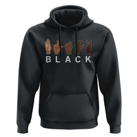Black Asl Sign Language Hands Signs African American Month Hoodie