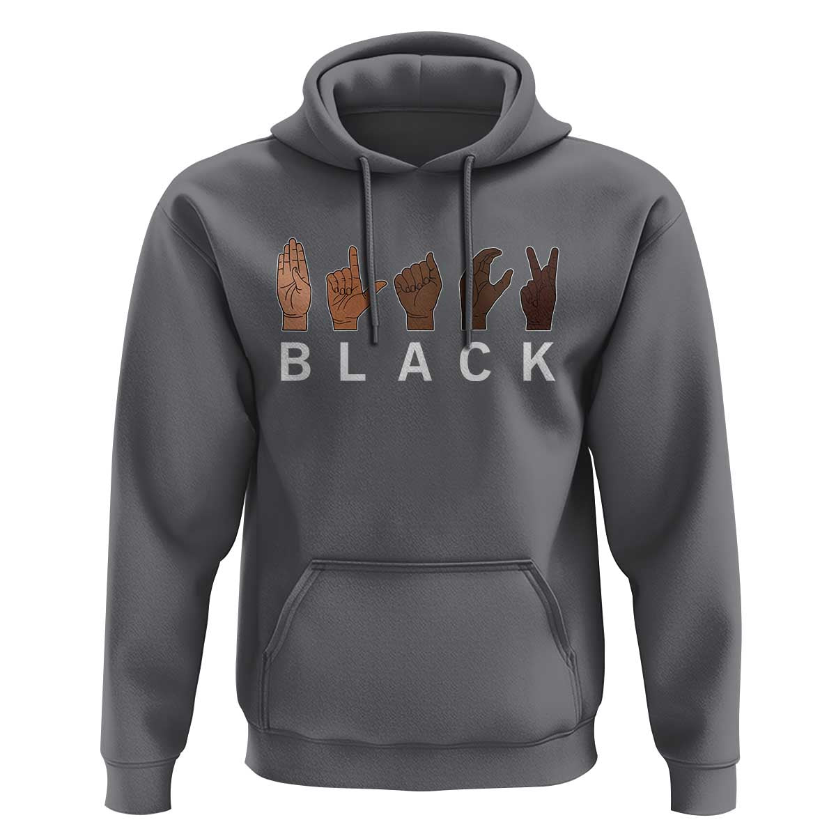 Black Asl Sign Language Hands Signs African American Month Hoodie