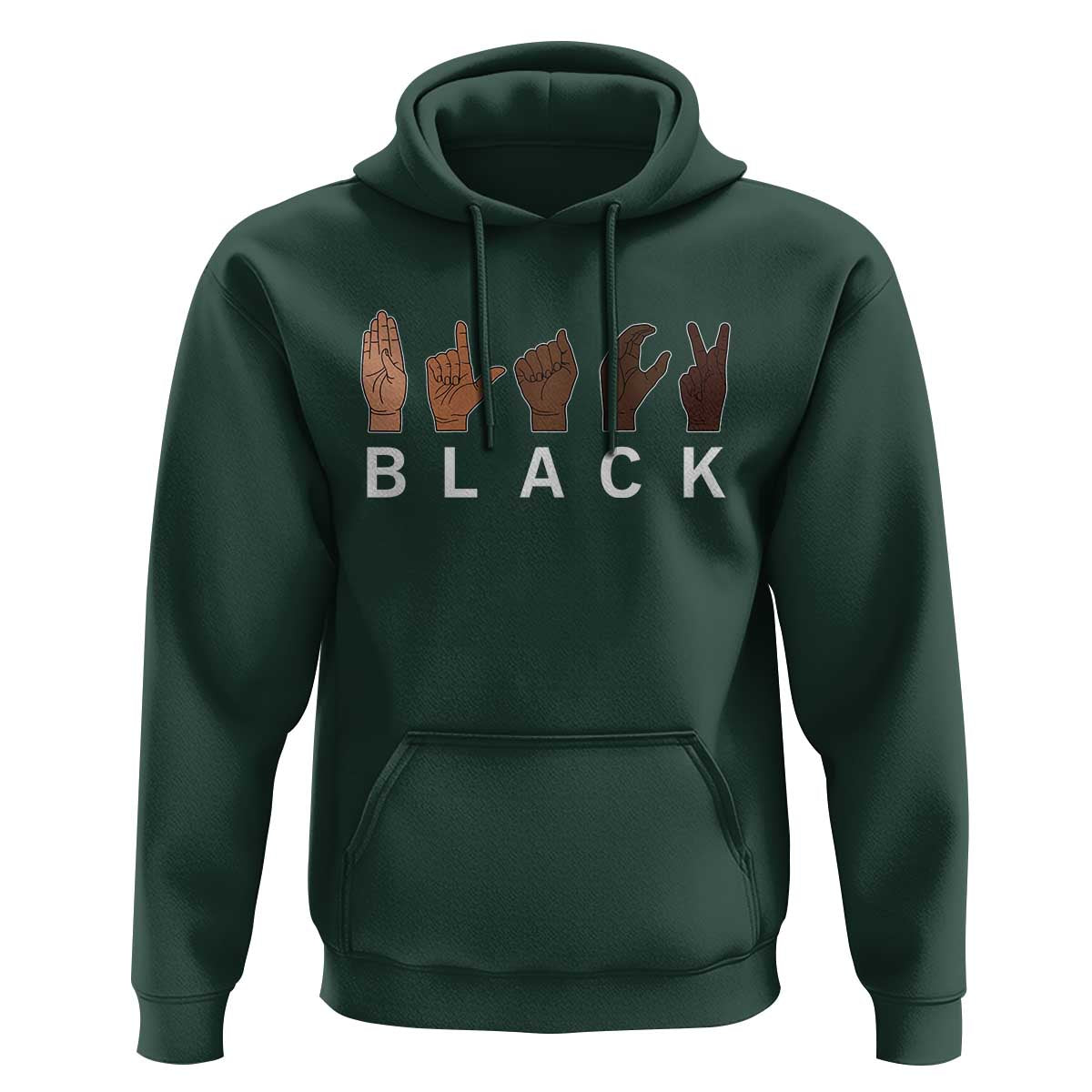 Black Asl Sign Language Hands Signs African American Month Hoodie