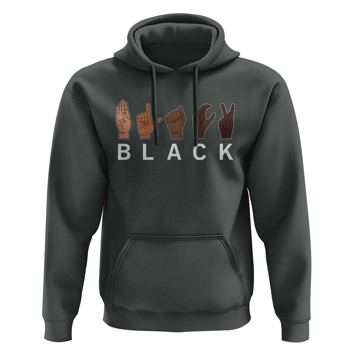 Black Asl Sign Language Hands Signs African American Month Hoodie