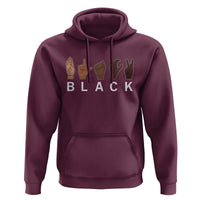 Black Asl Sign Language Hands Signs African American Month Hoodie