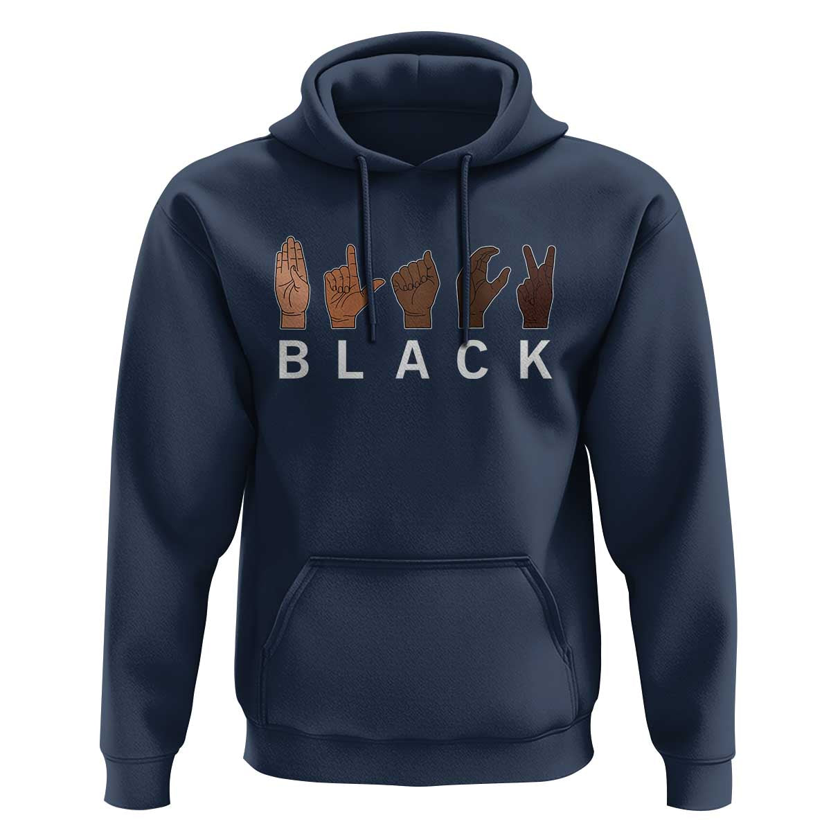 Black Asl Sign Language Hands Signs African American Month Hoodie