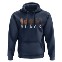 Black Asl Sign Language Hands Signs African American Month Hoodie