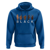 Black Asl Sign Language Hands Signs African American Month Hoodie