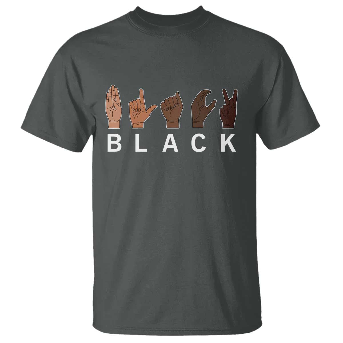 Black Asl Sign Language Hands Signs African American Month T Shirt