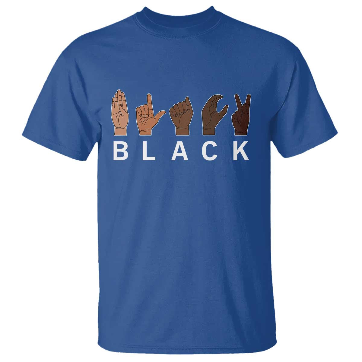 Black Asl Sign Language Hands Signs African American Month T Shirt