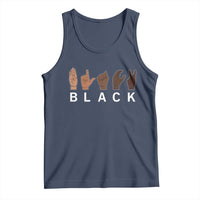 Black Asl Sign Language Hands Signs African American Month Tank Top