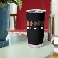 Black Asl Sign Language Hands Signs African American Month Tumbler Cup
