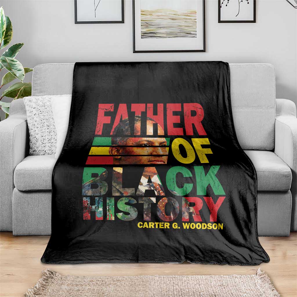 Carter G Woodson Throw Blanket Father Of Black History Month