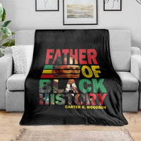 Carter G Woodson Throw Blanket Father Of Black History Month